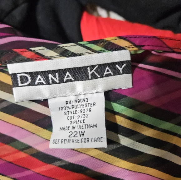Dana Kay Striped Lightweight Cover 22W - Picture 4 of 4